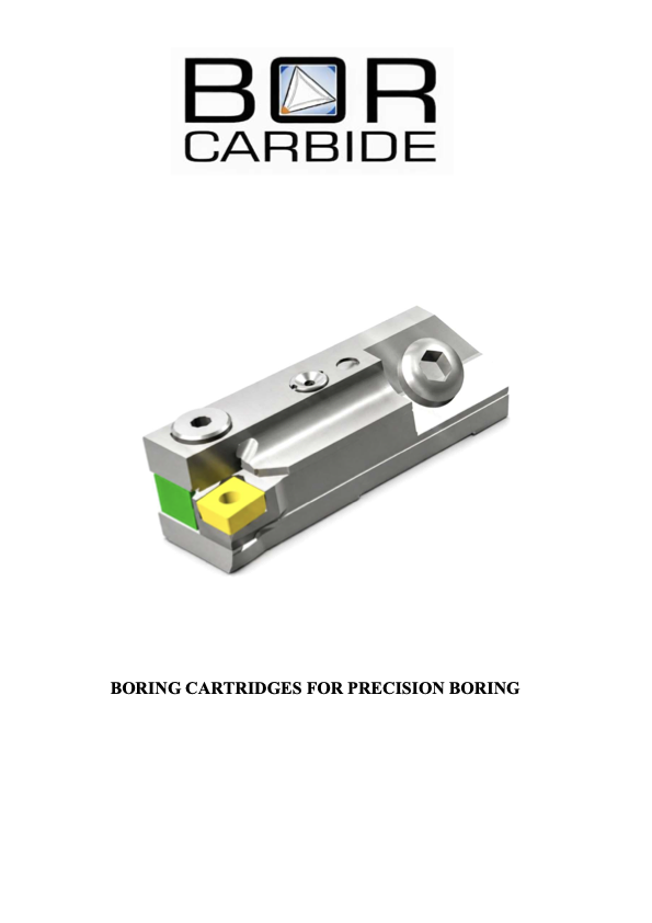 BOR Carbide Boring Cartridges Kataloğu
